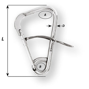 Wichard Automatic Mooring Hook - 170mm Length - 6-11/16