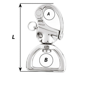 Wichard HR Snap Shackle Webbing Swivel - 100mm Length - 3-15/16