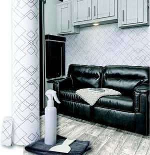 Genesis 543528 REVIVE Wall Covering Kit, Silver Prism, 2' x 50'