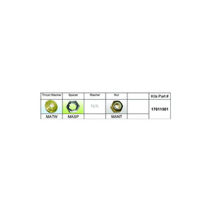 Solas Propeller 17011501 Fixed Hub Prop Hardware Kit - Mercury, Type A