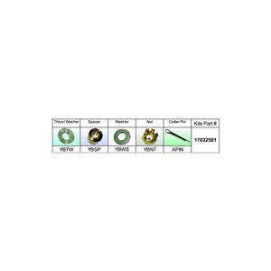 Solas Propeller 17032501 Fixed Hub Prop Hardware Kit - Yamaha, Type B