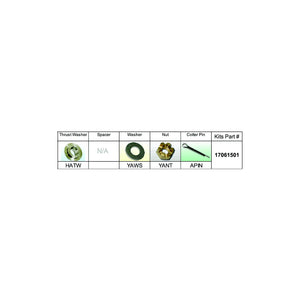 Solas Propeller 17061501 Fixed Hub Prop Hardware Kit - Honda, Type A