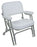 Wise 8WD120AB-710 White Folding Deck Chair With Aluminum Frame