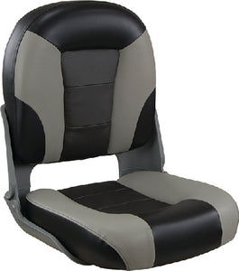 Springfield 1061067 Skipper Premium Fold Down Seat&#44; Gray/Charcoal