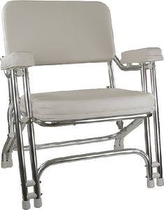 Springfield 1080021 Deck Folding Chair&#44; White