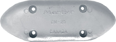 Martyr CMM25, Pleasurecraft M-25 Small Streamlined Bolt-on hull anode, Zinc Alloy