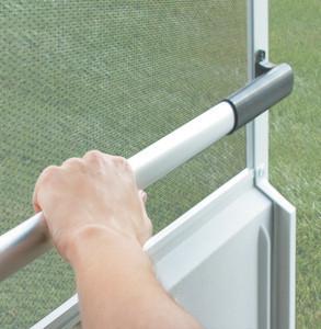 Camco Screen Door Cross Bar Handle - Allows For Easier Exit And Protection RV Screen Doors with Sturdy and Secure Grip (Black) (42183)